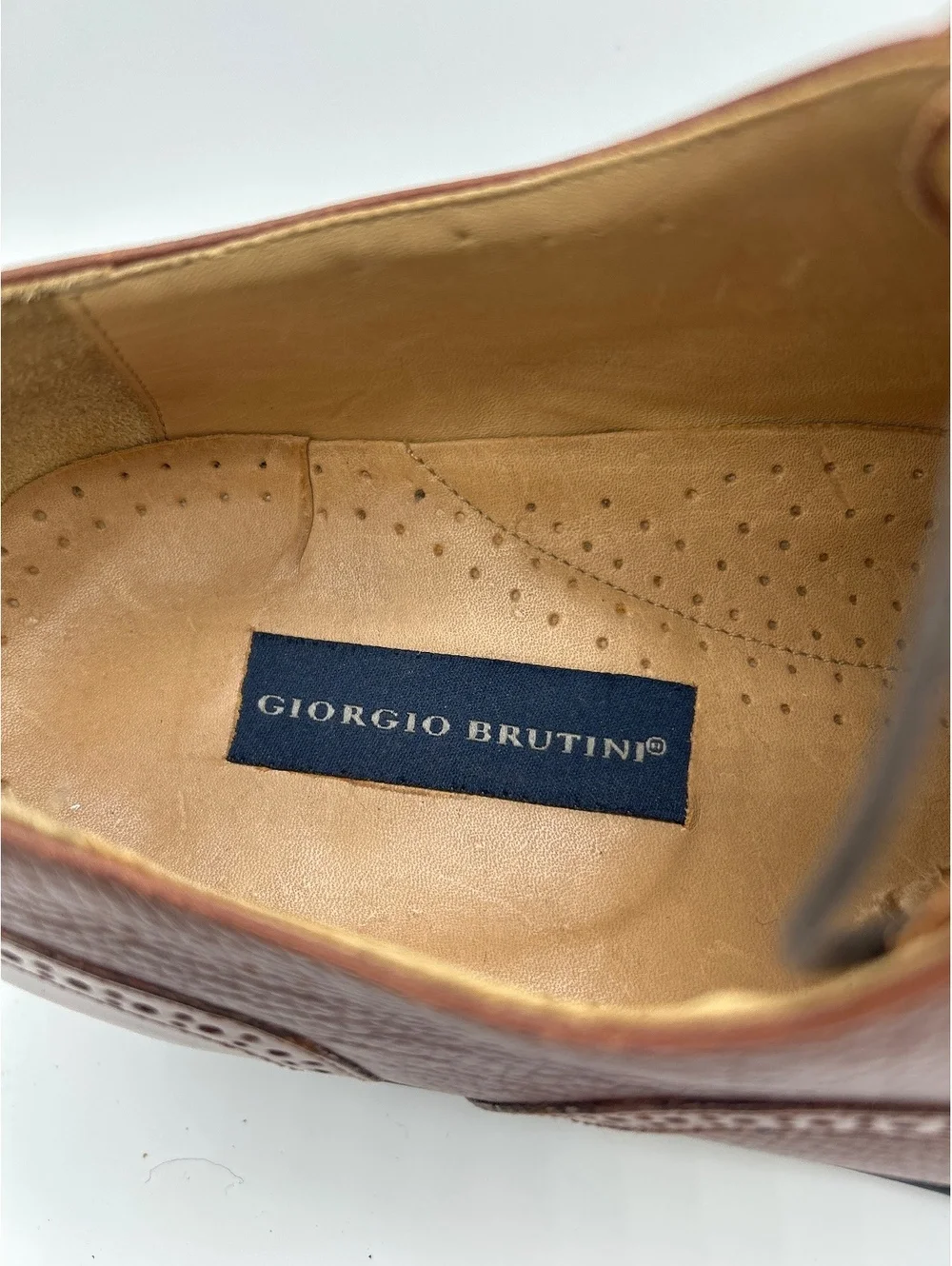 Giorgio Brutini Men's Brown Leather Dress Shoes Size 13D